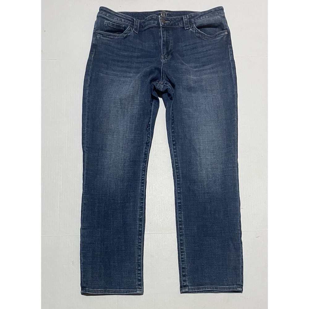 Kut from the Kloth Jeans Women's Size 16 X 29‎ Blue Medium Wash Straight Leg